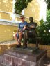 Central Kyiv32 monument to writer Bukgakov.jpg - 